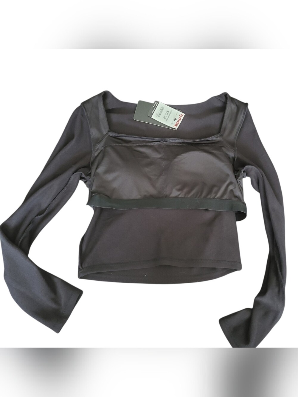 NWT | MOVE THEOLOGY | SQUARE NECK CROP TOP | SIZE LARGE - Picture 8 of 12